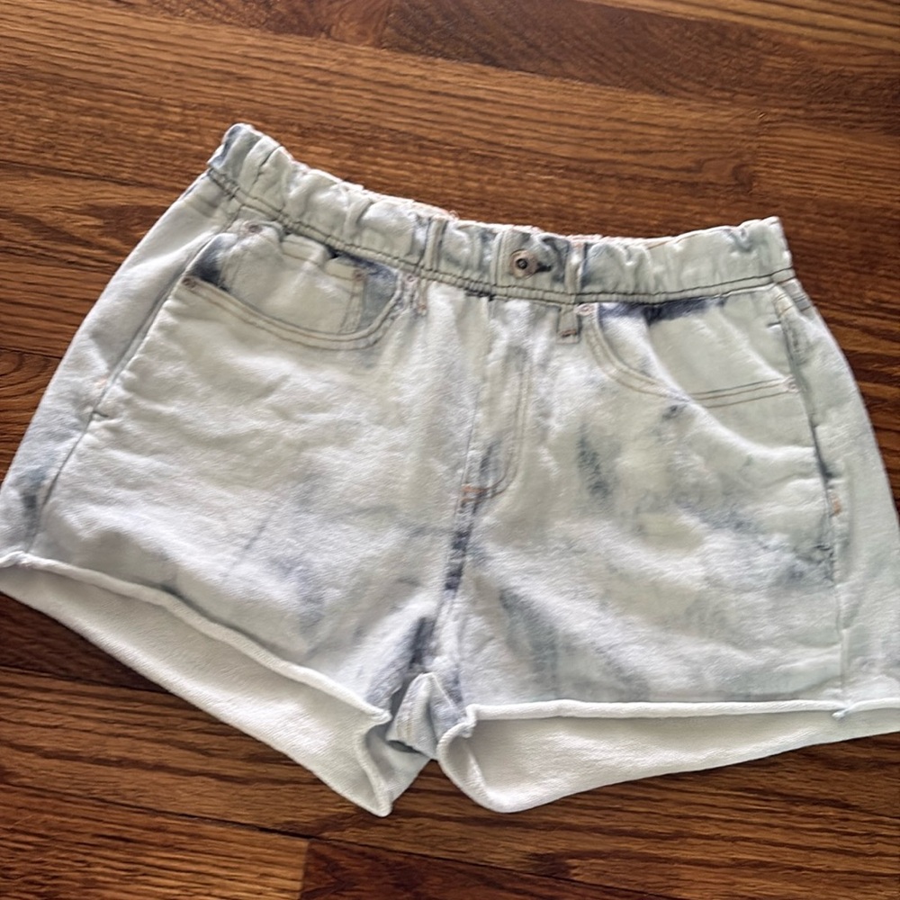 Rag & Bone Oasis Miramar French Terry “Denim” Knit Walking Shorts, Acid Wash
